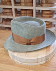 WHIPPET FEDORA | 100X NUTRIA | SAGE COLOR | SIZE 59, US 7 3/8
