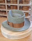 WHIPPET FEDORA | 100X NUTRIA | SAGE COLOR | SIZE 59, US 7 3/8