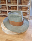 WHIPPET FEDORA | 100X NUTRIA | SAGE COLOR | SIZE 59, US 7 3/8