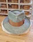 WHIPPET FEDORA | 100X NUTRIA | SAGE COLOR | SIZE 59, US 7 3/8