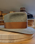 WHIPPET FEDORA | 100X NUTRIA | SAGE COLOR | SIZE 59, US 7 3/8
