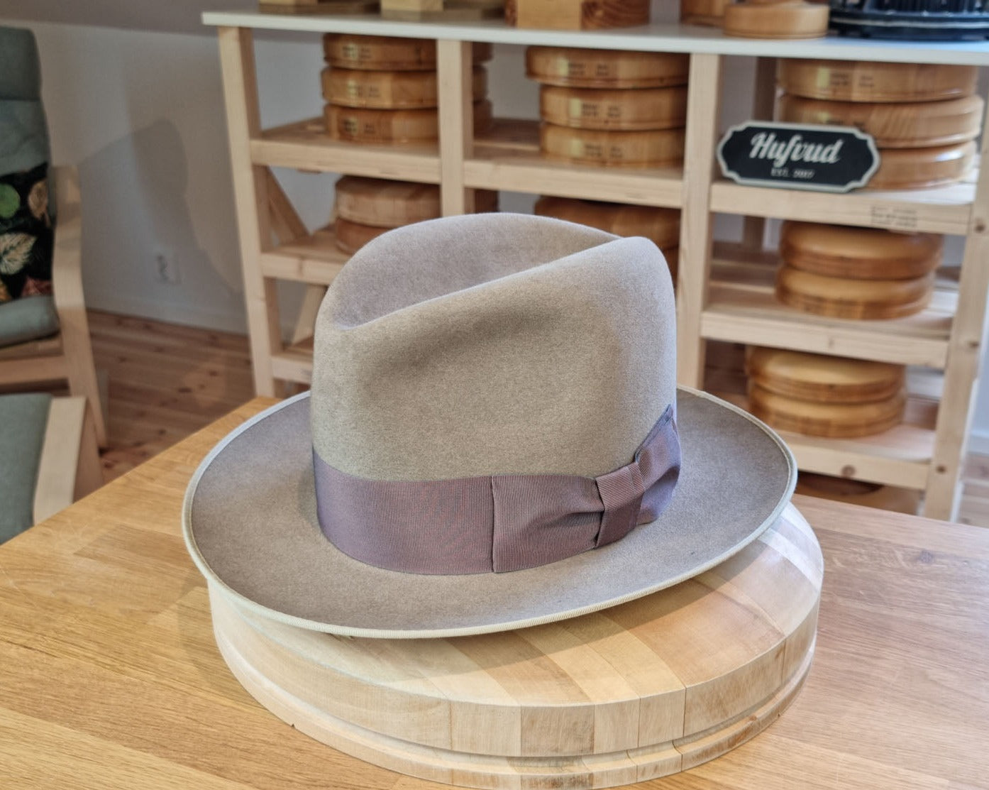 CAGNEY FEDORA | 100X BEAVER | NATURAL COLOR | SIZE 59, US 7 3/8