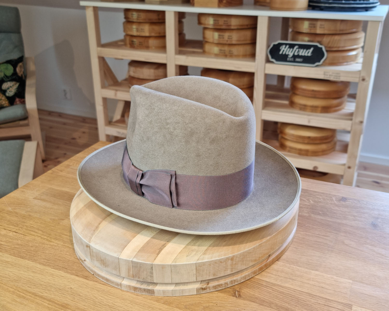 CAGNEY FEDORA | 100X BEAVER | NATURAL COLOR | SIZE 59, US 7 3/8