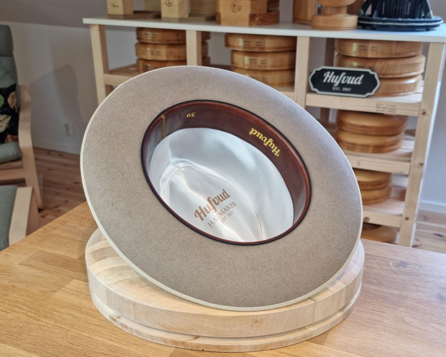 CAGNEY FEDORA | 100X BEAVER | NATURAL COLOR | SIZE 59, US 7 3/8