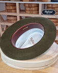 BOGART FEDORA | DELUXE RABBIT & HARE BLEND | MOSS GREEN COLOR | SIZE 58, US 7 1/4