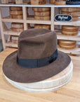 LEIFUR Lucky FEDORA | 50X BEAVER BLEND | SABLE BROWN | SIZE 59, US 7 3/8