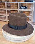 LEIFUR Lucky FEDORA | 50X BEAVER BLEND | SABLE BROWN | SIZE 59, US 7 3/8