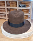 LEIFUR Lucky FEDORA | 50X BEAVER BLEND | SABLE BROWN | SIZE 59, US 7 3/8