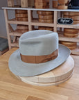 LEIFUR Lucky FEDORA | 50X BEAVER BLEND | DOVE GRAY COLOR | SIZE 61, US 7 5/8