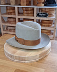 LEIFUR Lucky FEDORA | 50X BEAVER BLEND | DOVE GRAY COLOR | SIZE 61, US 7 5/8