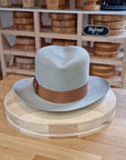 LEIFUR Lucky FEDORA | 50X BEAVER BLEND | DOVE GRAY COLOR | SIZE 61, US 7 5/8