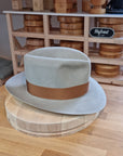 LEIFUR Lucky FEDORA | 50X BEAVER BLEND | DOVE GRAY COLOR | SIZE 61, US 7 5/8