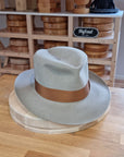 LEIFUR Lucky FEDORA | 50X BEAVER BLEND | DOVE GRAY COLOR | SIZE 61, US 7 5/8