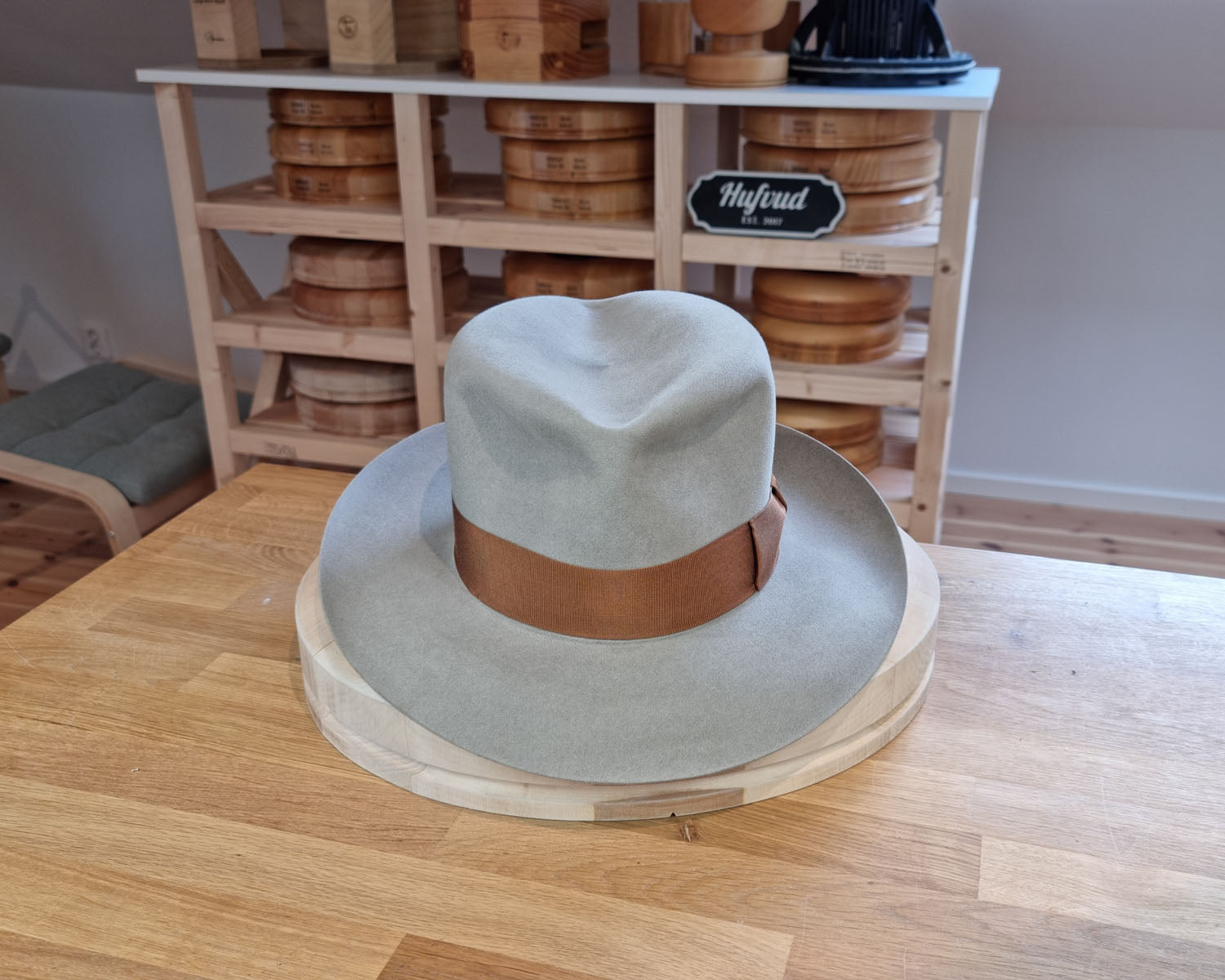 LEIFUR Lucky FEDORA | 50X BEAVER BLEND | DOVE GRAY COLOR | SIZE 61, US 7 5/8