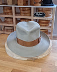 LEIFUR Lucky FEDORA | 50X BEAVER BLEND | DOVE GRAY COLOR | SIZE 61, US 7 5/8