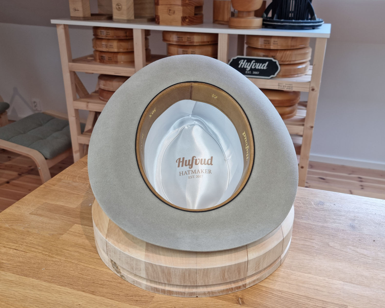 LEIFUR Lucky FEDORA | 50X BEAVER BLEND | DOVE GRAY COLOR | SIZE 61, US 7 5/8