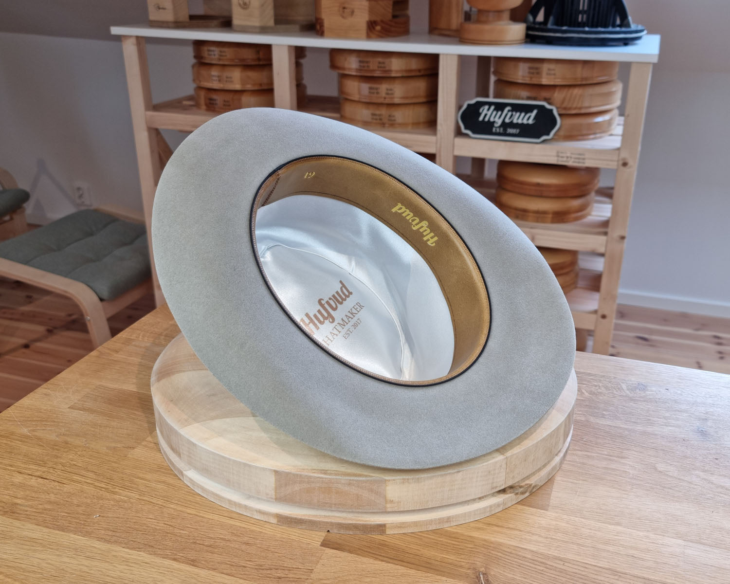 LEIFUR Lucky FEDORA | 50X BEAVER BLEND | DOVE GRAY COLOR | SIZE 61, US 7 5/8