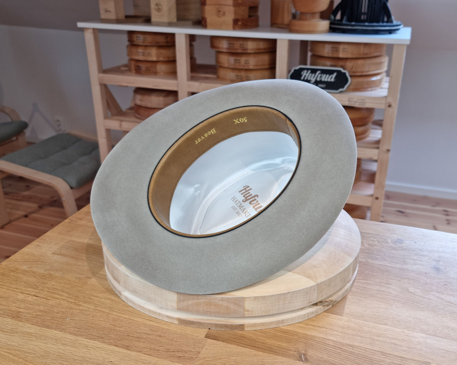 LEIFUR Lucky FEDORA | 50X BEAVER BLEND | DOVE GRAY COLOR | SIZE 61, US 7 5/8