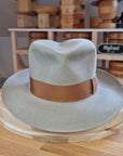 LEIFUR Lucky FEDORA | 50X BEAVER BLEND | DOVE GRAY COLOR | SIZE 61, US 7 5/8
