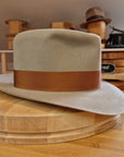 LEIFUR Lucky FEDORA | 50X BEAVER BLEND | DOVE GRAY COLOR | SIZE 61, US 7 5/8
