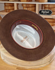 LEIFUR Lucky FEDORA | 50X BEAVER BLEND | SABLE BROWN | SIZE 58, US 7 1/4