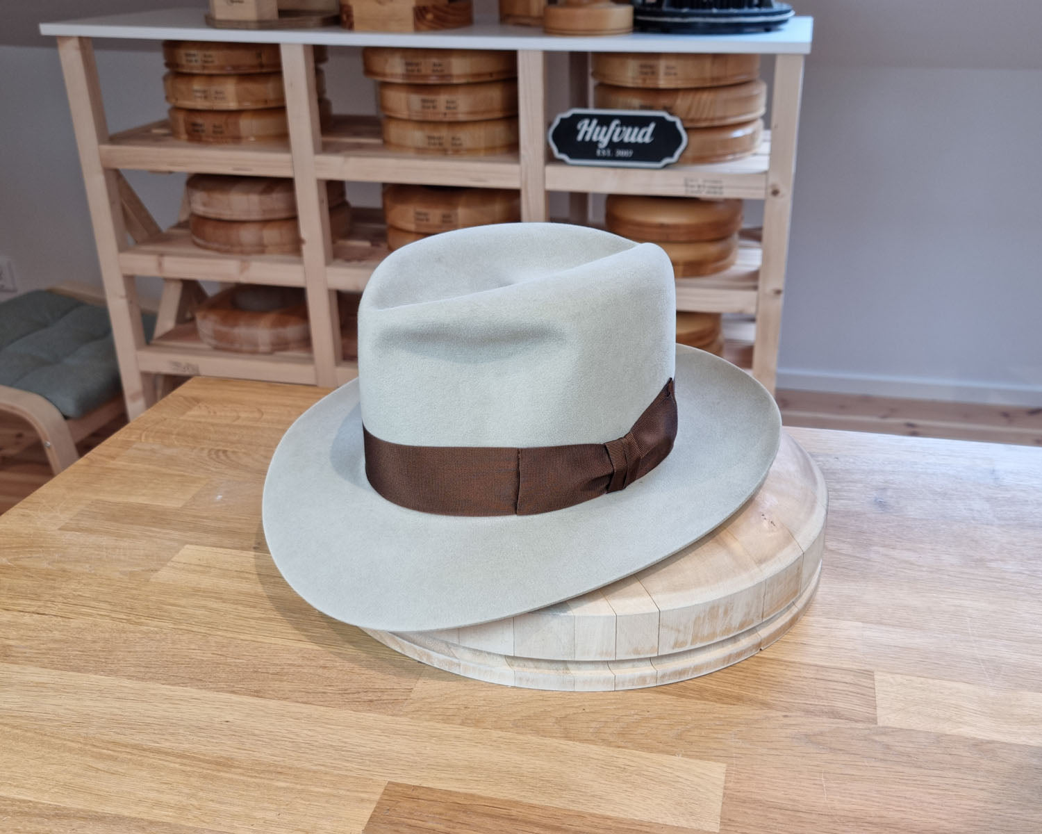 LEIFUR Lucky FEDORA | 100X BEAVER | SILVERBELLY COLOR | SIZE 58, US 7 1/4