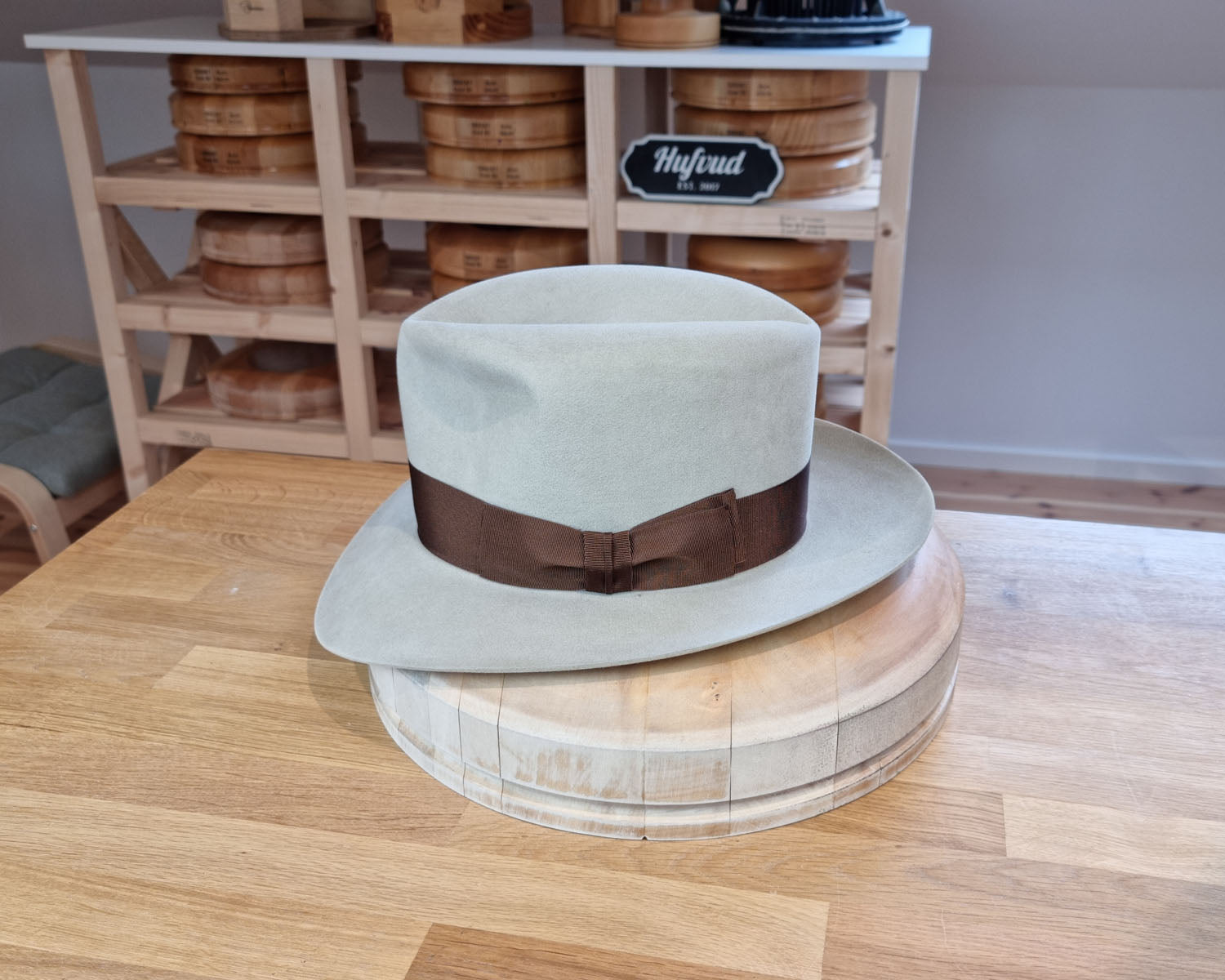 LEIFUR Lucky FEDORA | 100X BEAVER | SILVERBELLY COLOR | SIZE 58, US 7 1/4