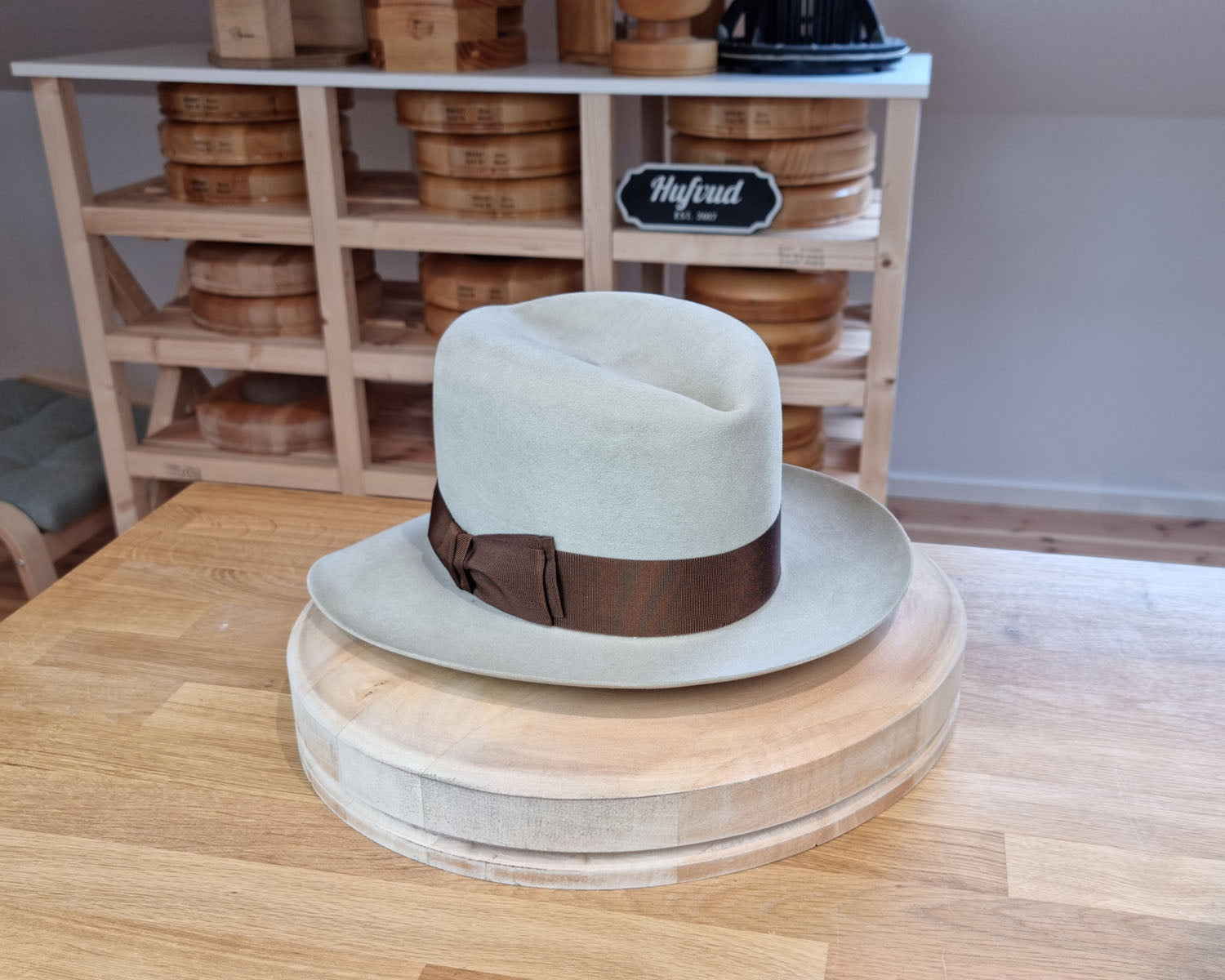 LEIFUR Lucky FEDORA | 100X BEAVER | SILVERBELLY COLOR | SIZE 58, US 7 1/4