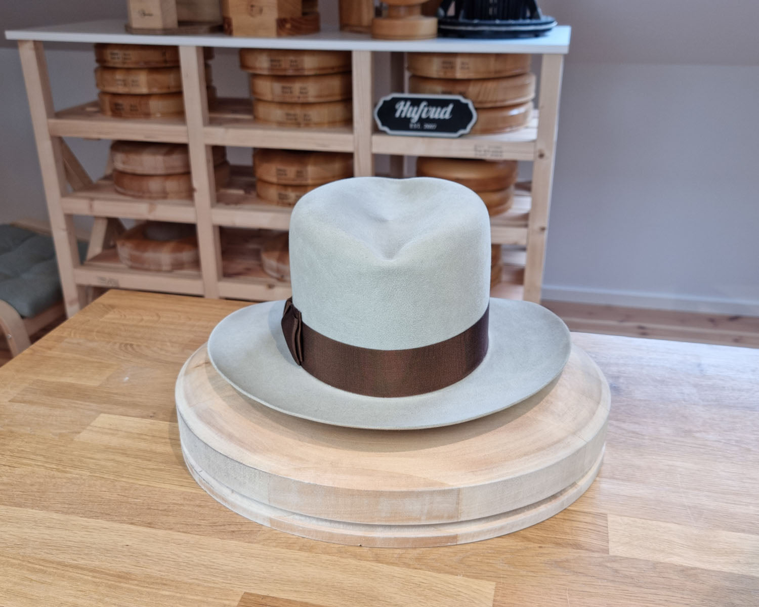 LEIFUR Lucky FEDORA | 100X BEAVER | SILVERBELLY COLOR | SIZE 58, US 7 1/4