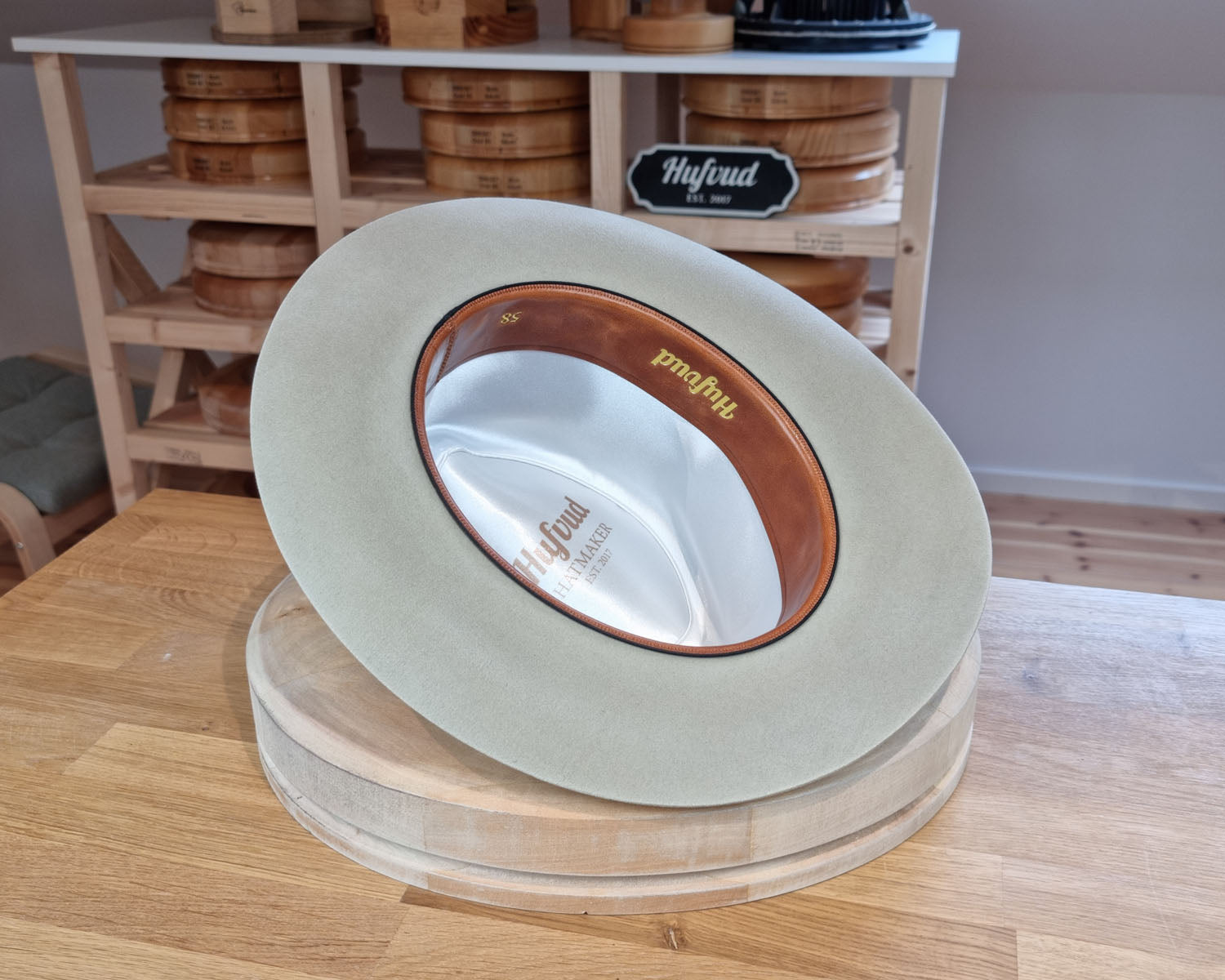 LEIFUR Lucky FEDORA | 100X BEAVER | SILVERBELLY COLOR | SIZE 58, US 7 1/4