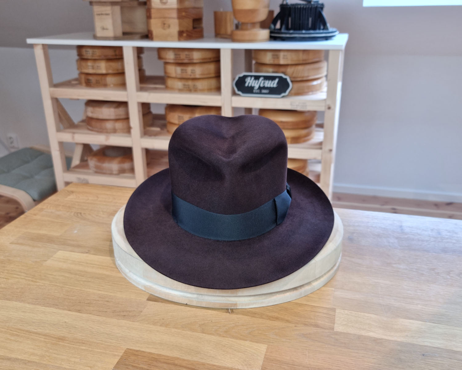 LEIFUR Lucky FEDORA | 100X BEAVER | OXBLOOD COLOR | SIZE 59, US 7 3/8