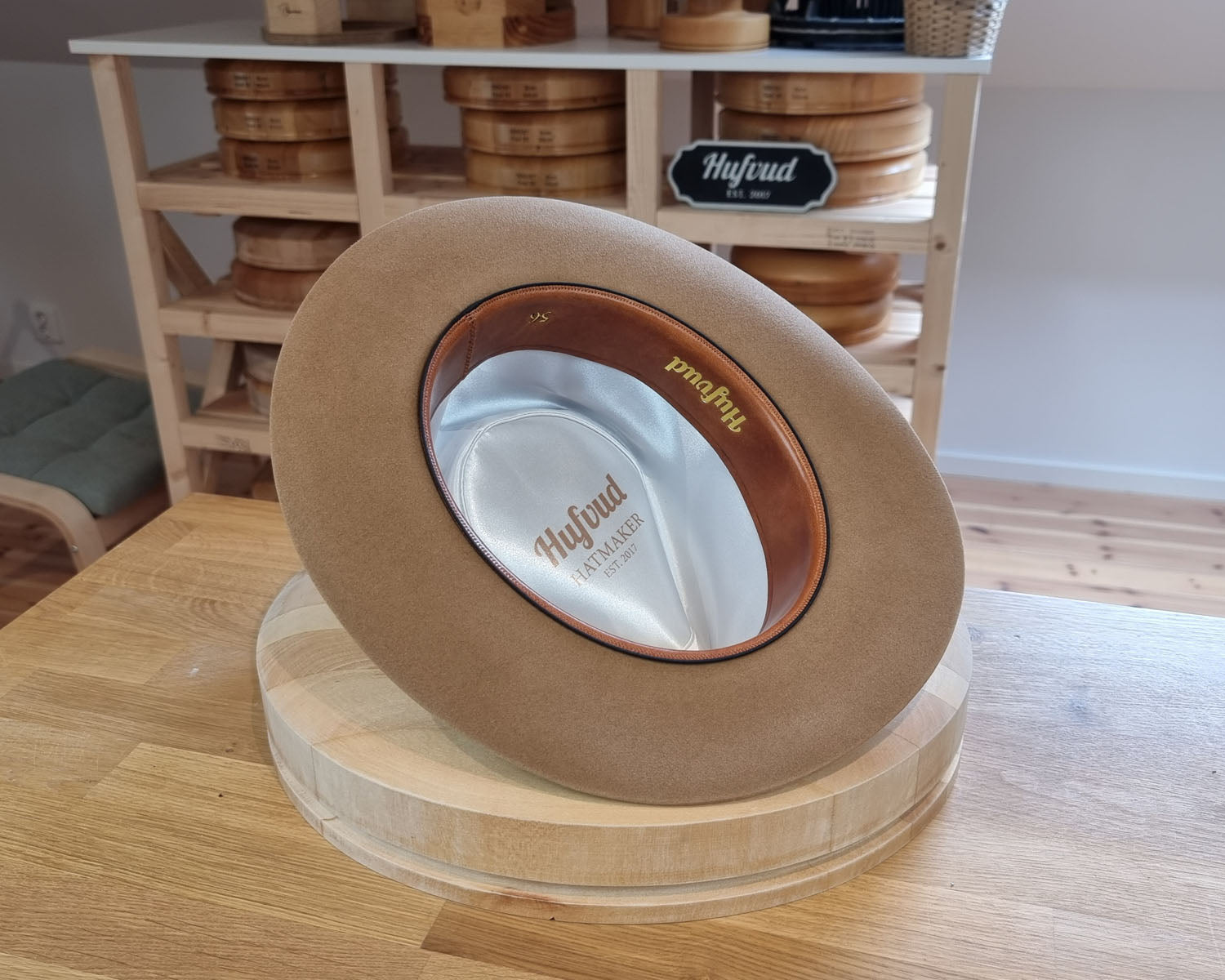 BOGART FEDORA | 50X BEAVER BLEND | CAMEL COLOR |  SIZE 56, US 7