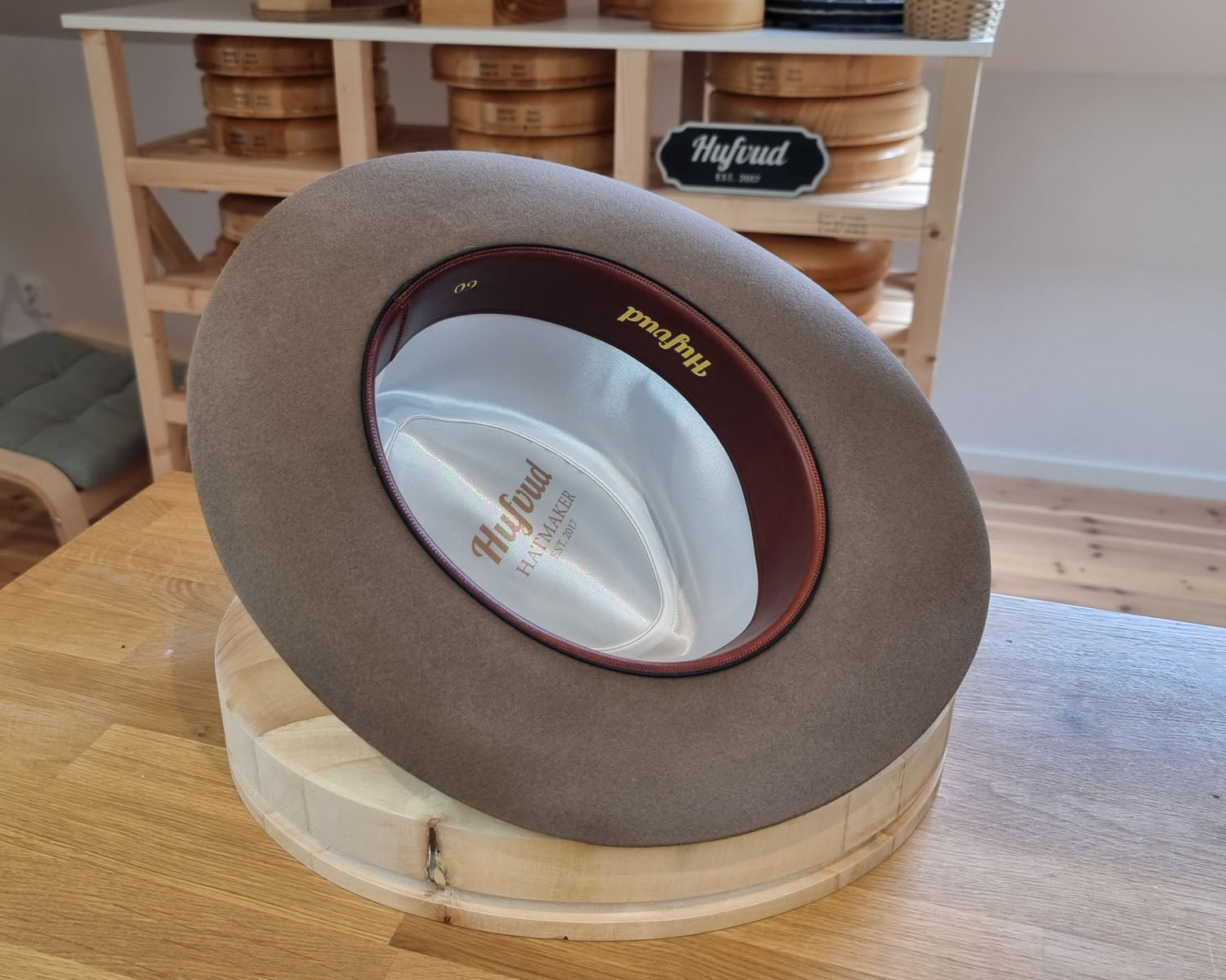 LEIFUR Lucky FEDORA | 50X BEAVER BLEND | WHISKEY COLOR | SIZE 60, US 7 1/2