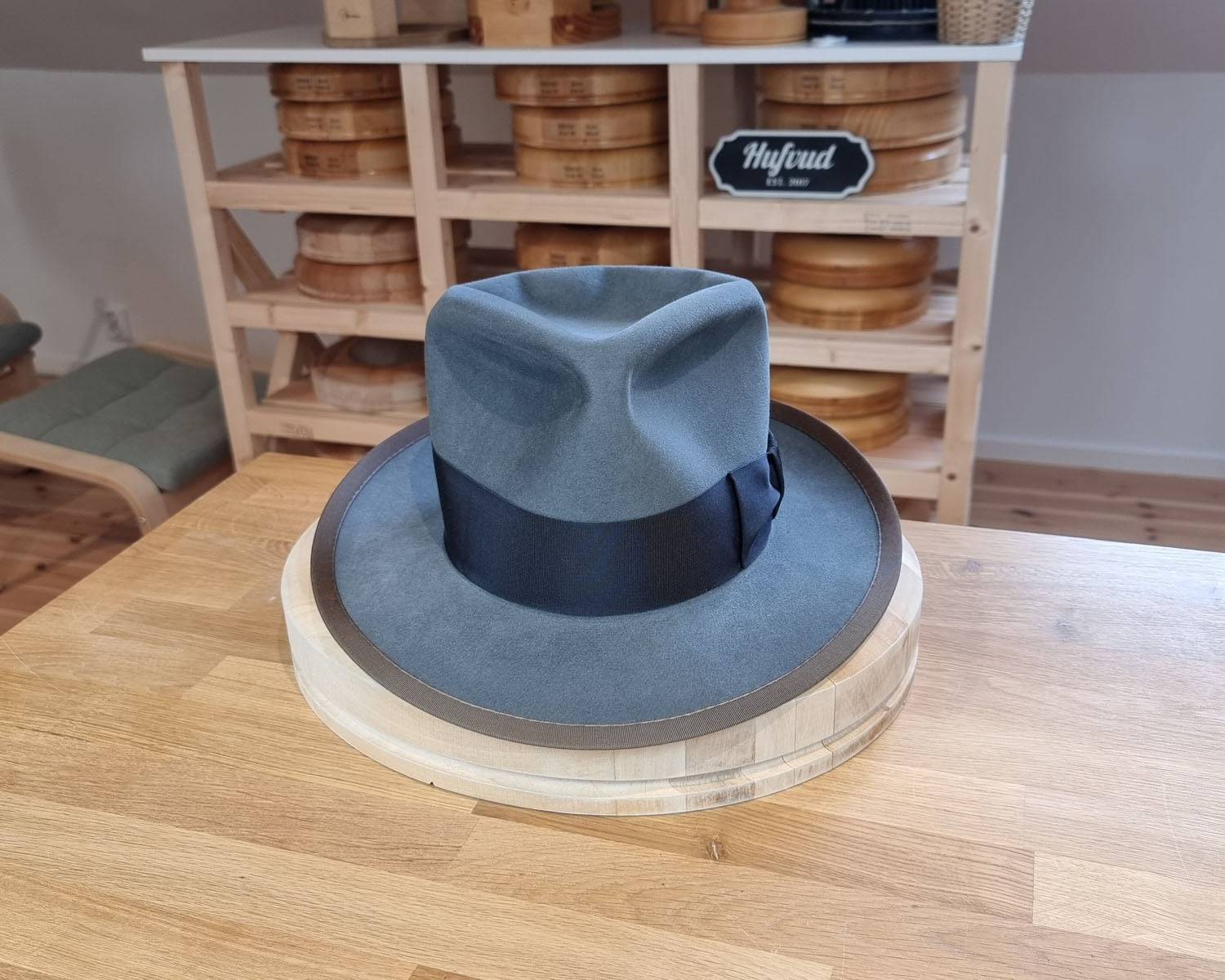 WHIPPET FEDORA | 100X BEAVER | EMERALD GRAY COLOR | SIZE 60, US 7 1/2