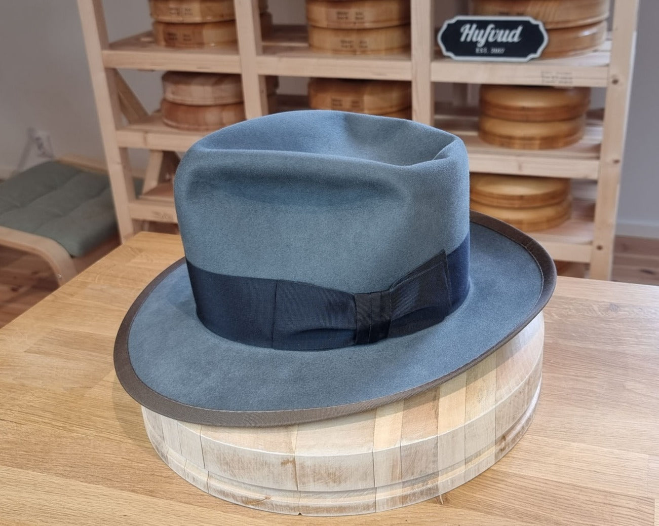WHIPPET FEDORA | 100X BEAVER | EMERALD GRAY COLOR | SIZE 60, US 7 1/2
