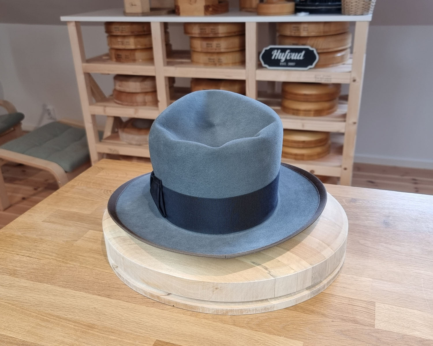 WHIPPET FEDORA | 100X BEAVER | EMERALD GRAY COLOR | SIZE 60, US 7 1/2