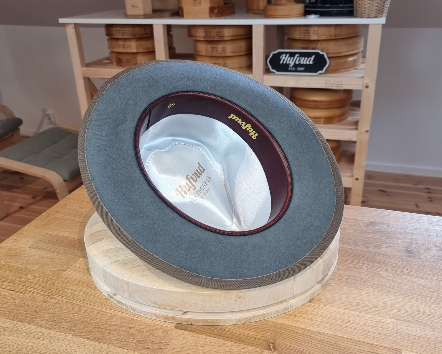 WHIPPET FEDORA | 100X BEAVER | EMERALD GRAY COLOR | SIZE 60, US 7 1/2