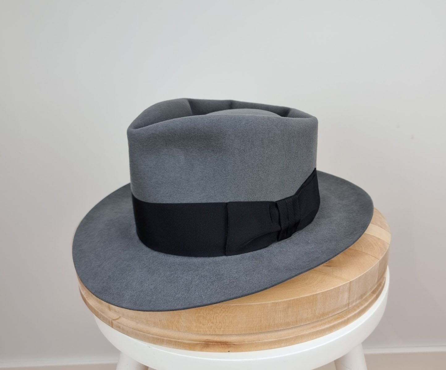 BOGART FEDORA | 50X BEAVER BLEND | EMERALD GRAY COLOR | SIZE 56, US 7