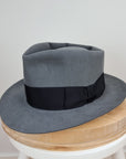 BOGART FEDORA | 50X BEAVER BLEND | EMERALD GRAY COLOR | SIZE 56, US 7
