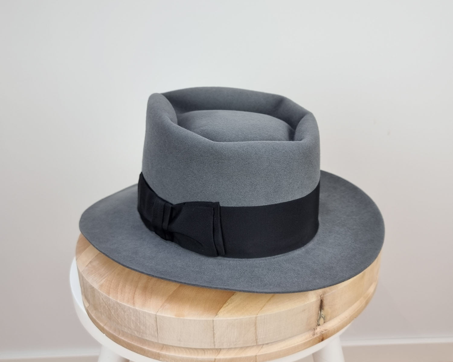 BOGART FEDORA | 50X BEAVER BLEND | EMERALD GRAY COLOR | SIZE 56, US 7