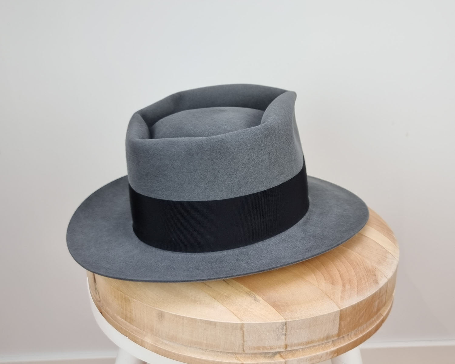 BOGART FEDORA | 50X BEAVER BLEND | EMERALD GRAY COLOR | SIZE 56, US 7