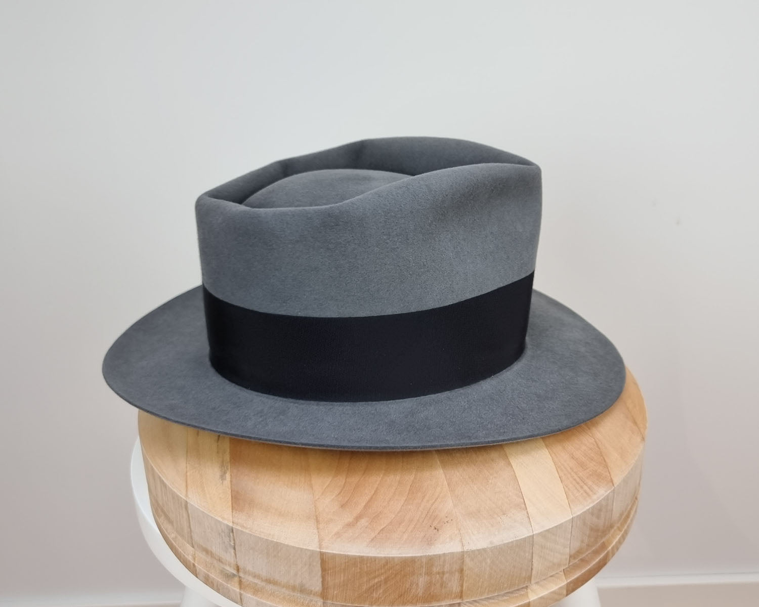 BOGART FEDORA | 50X BEAVER BLEND | EMERALD GRAY COLOR | SIZE 56, US 7