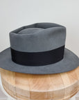 BOGART FEDORA | 50X BEAVER BLEND | EMERALD GRAY COLOR | SIZE 56, US 7