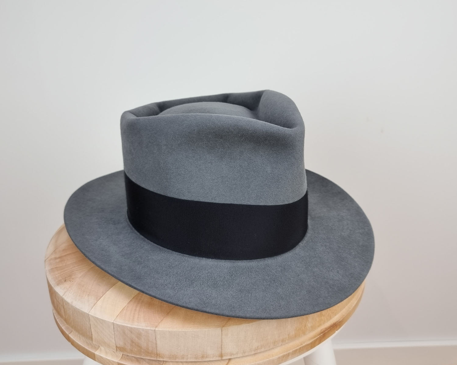 BOGART FEDORA | 50X BEAVER BLEND | EMERALD GRAY COLOR | SIZE 56, US 7