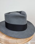 BOGART FEDORA | 50X BEAVER BLEND | EMERALD GRAY COLOR | SIZE 56, US 7