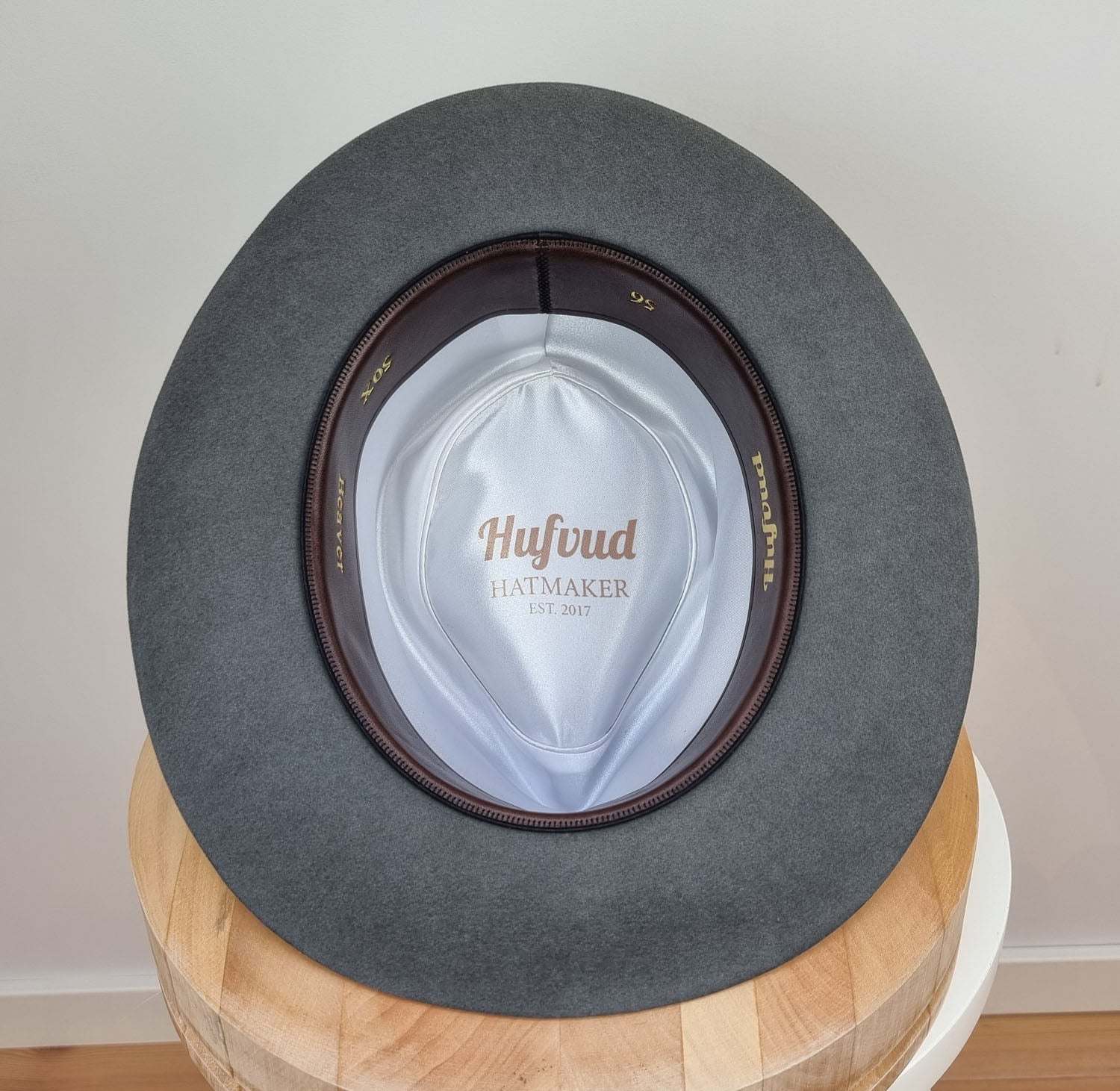 BOGART FEDORA | 50X BEAVER BLEND | EMERALD GRAY COLOR | SIZE 56, US 7