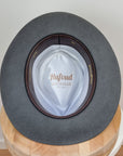 BOGART FEDORA | 50X BEAVER BLEND | EMERALD GRAY COLOR | SIZE 56, US 7