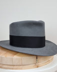 BOGART FEDORA | 50X BEAVER BLEND | EMERALD GRAY COLOR | SIZE 56, US 7