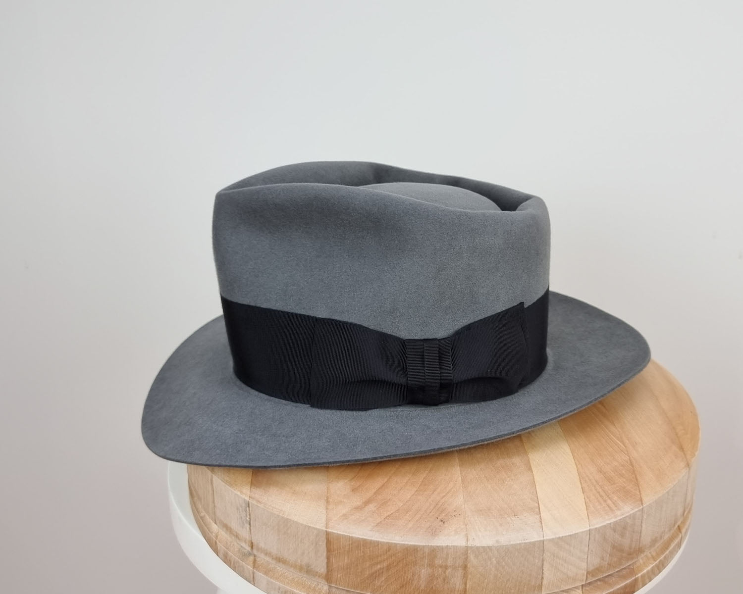 BOGART FEDORA | 50X BEAVER BLEND | EMERALD GRAY COLOR | SIZE 55, US 6 7/8