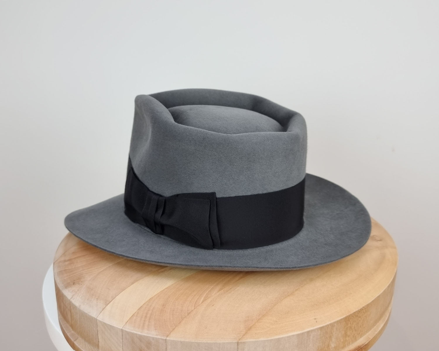 BOGART FEDORA | 50X BEAVER BLEND | EMERALD GRAY COLOR | SIZE 55, US 6 7/8